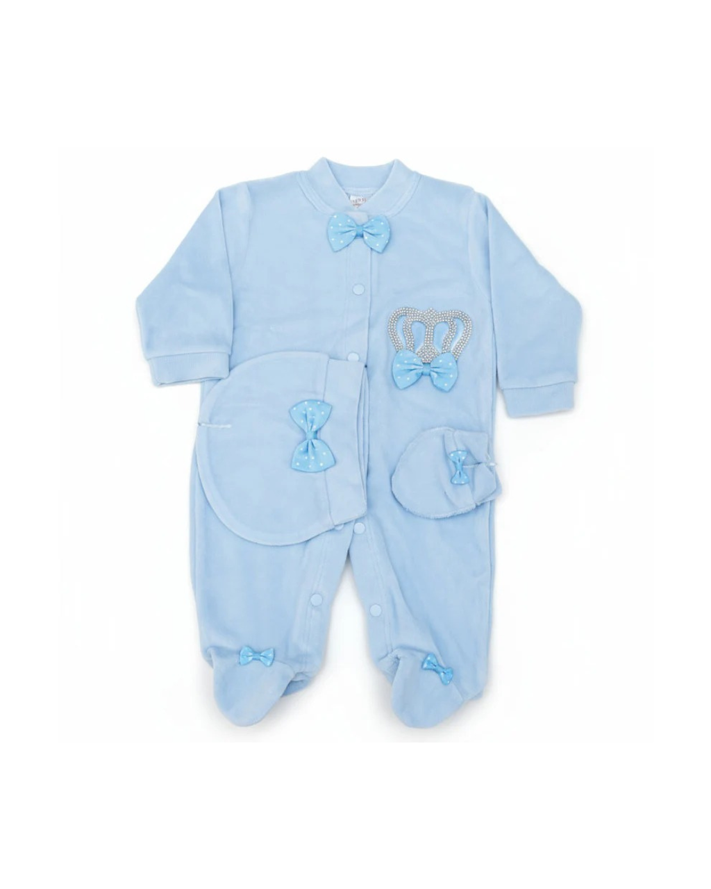 Combi-pantalon avec chapeau et gants pour fille