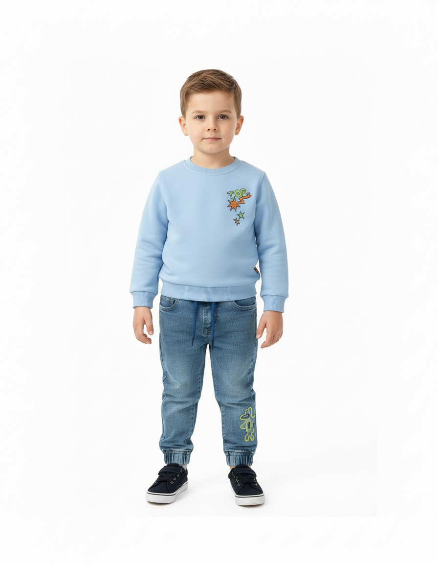 Jean avec sweat pour garçon