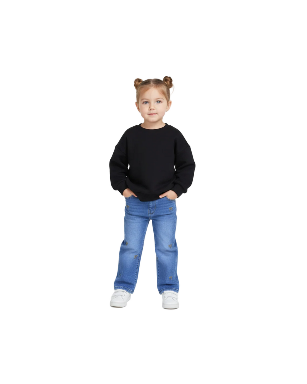 Jean avec strass pour fille