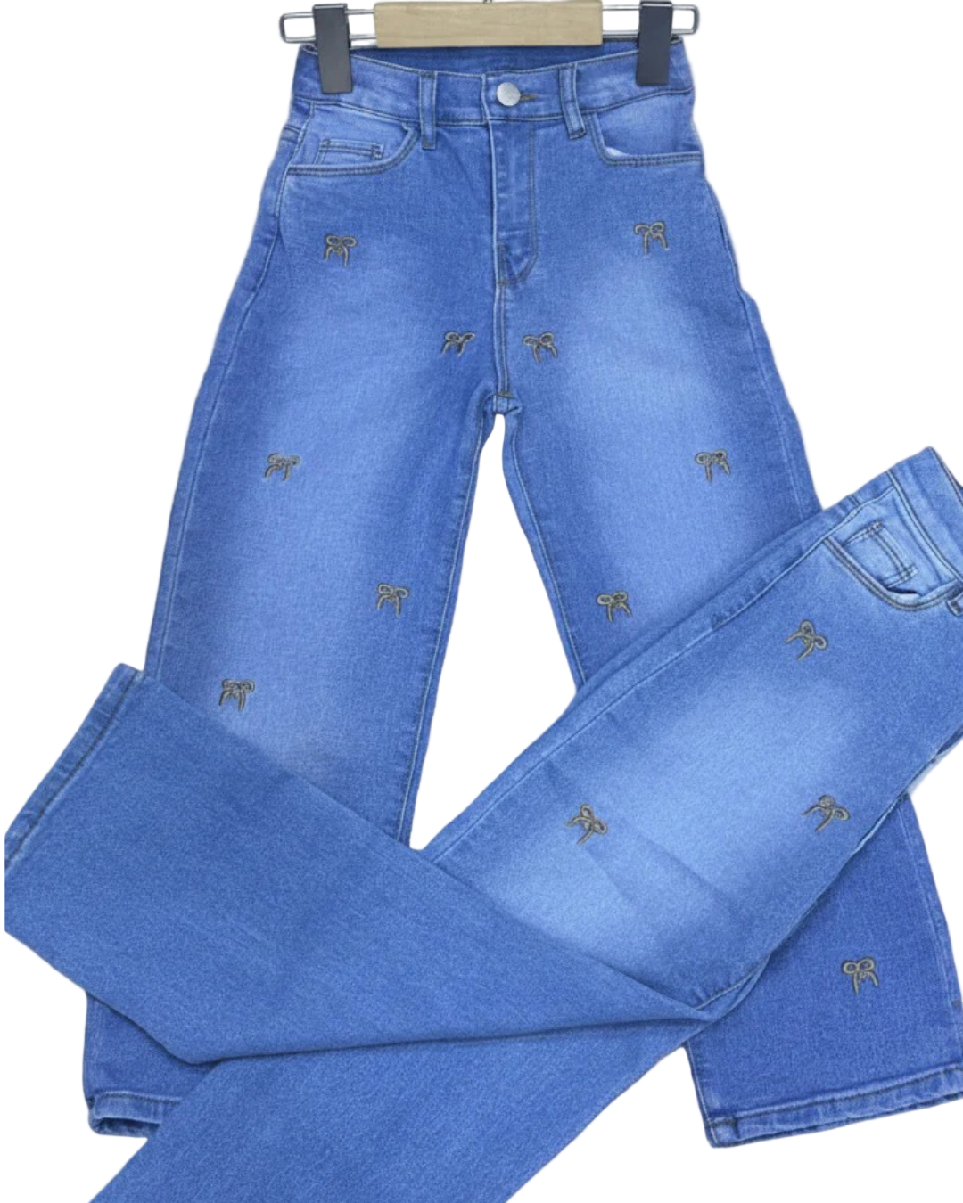 Jean avec strass pour fille