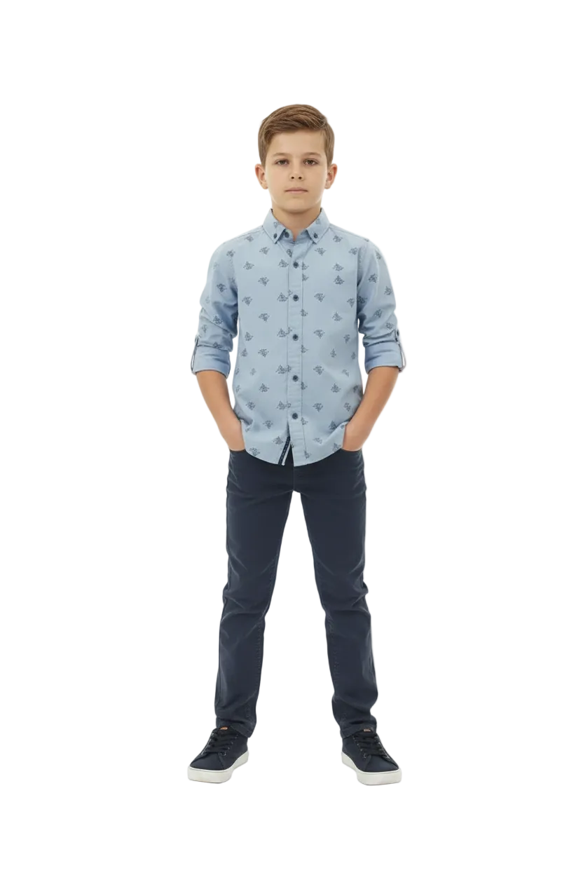 Aydine ensemble chemise avec pantalon pour garçon
