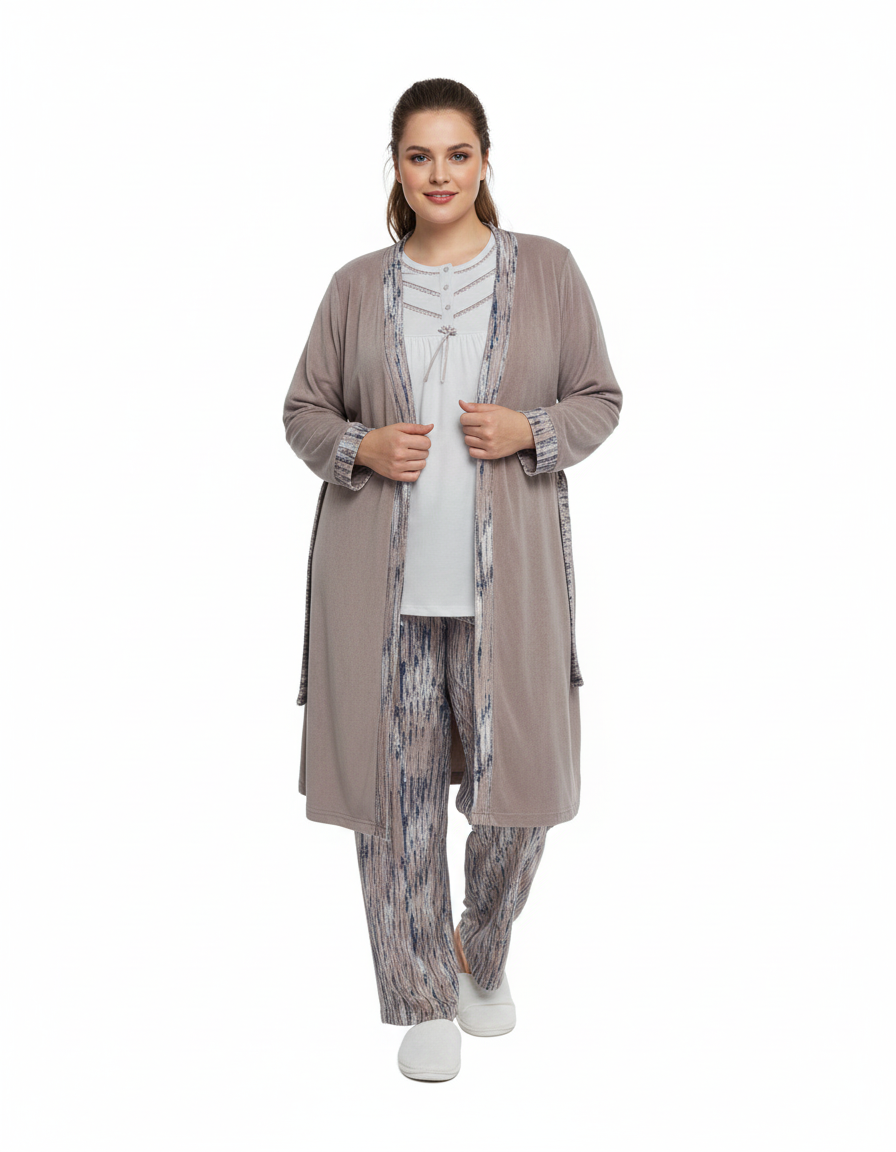 Aydine ensemble pyjama 3 pièce pour femme