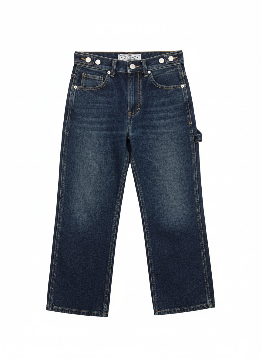 Aydine jean droit pour fille